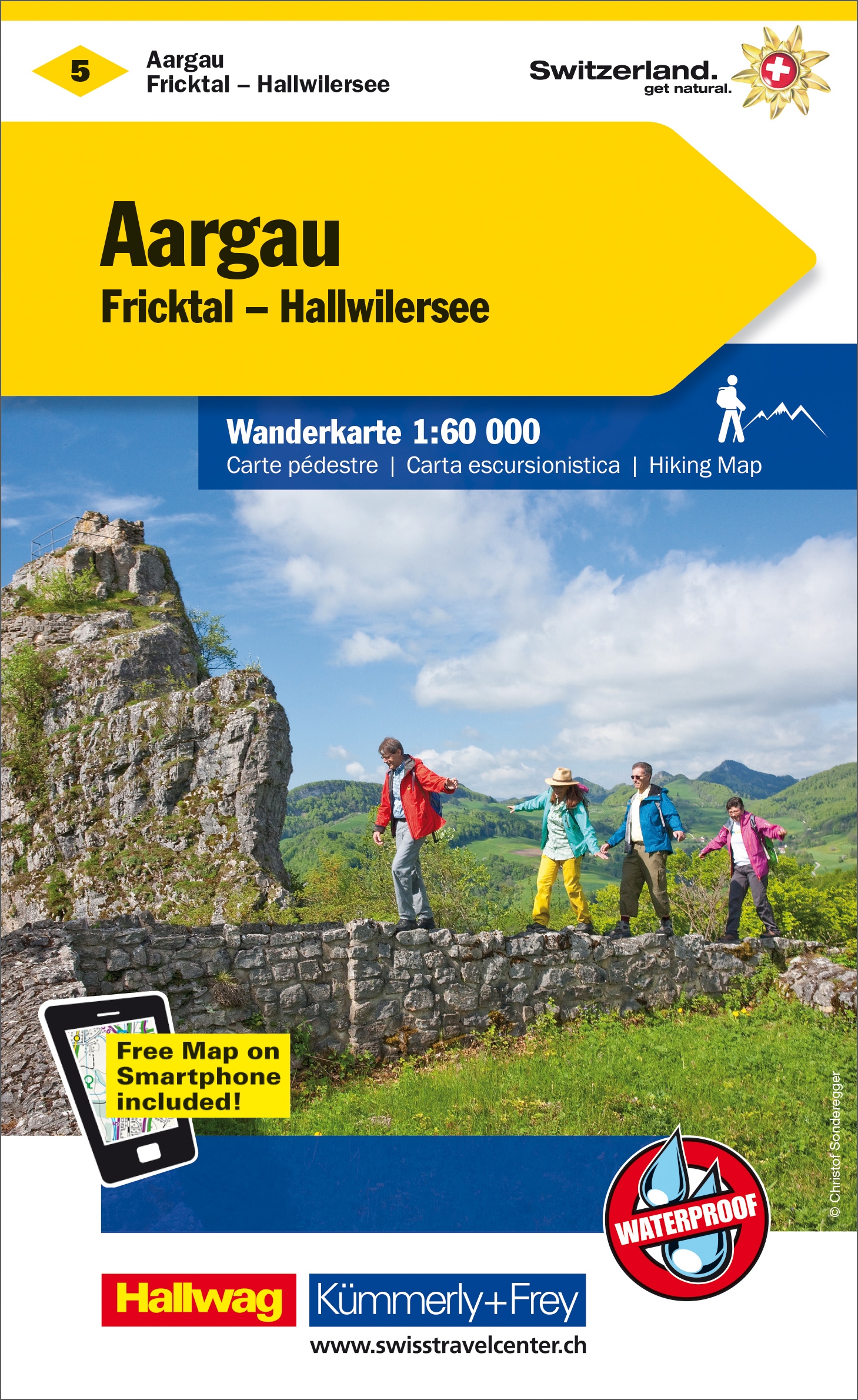 Online bestellen: Wandelkaart 5 Aargau - Fricktal - Hallwilersee | Kümmerly & Frey