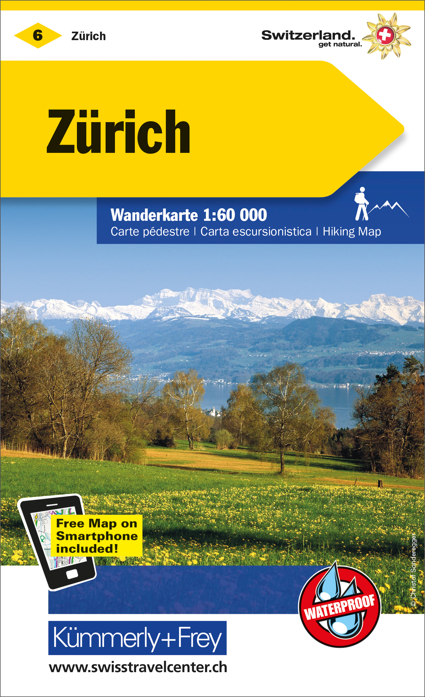 Wandelkaart 6 Zürich - Zurich…