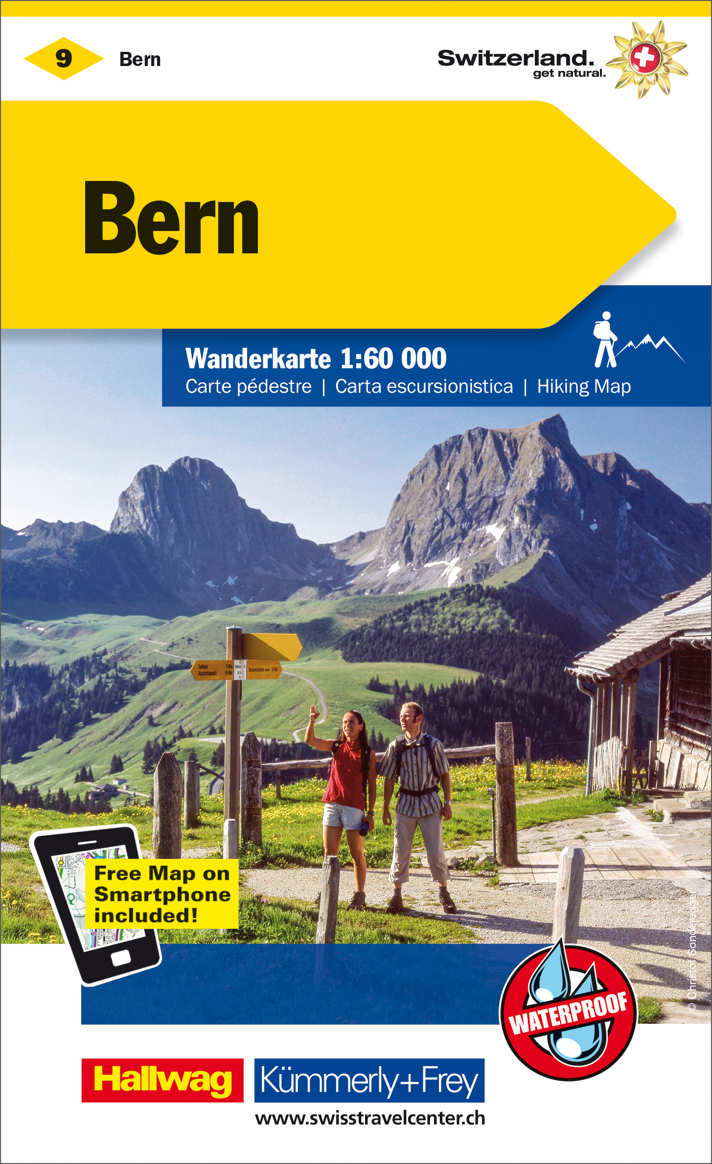 Online bestellen: Wandelkaart 9 Bern | Kümmerly & Frey