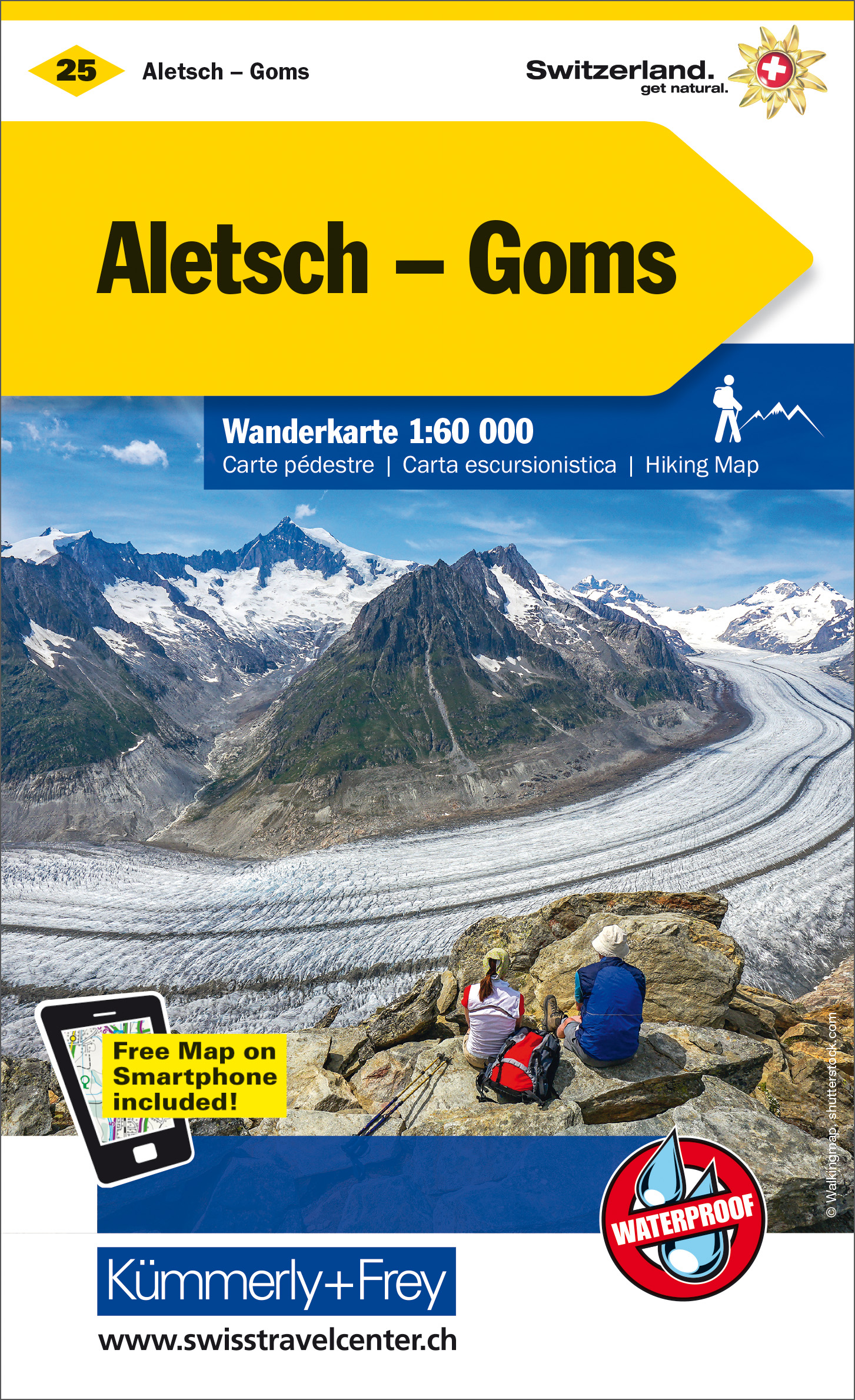 Wandelkaart 25 Aletsch - Goms…