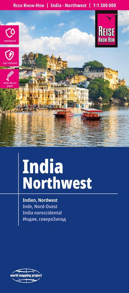Online bestellen: Wegenkaart - landkaart Noordwest India | Reise Know-How Verlag