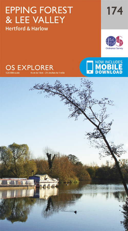 Online bestellen: Wandelkaart - Topografische kaart 174 OS Explorer Map Epping Forest, Lee Valley | Ordnance Survey