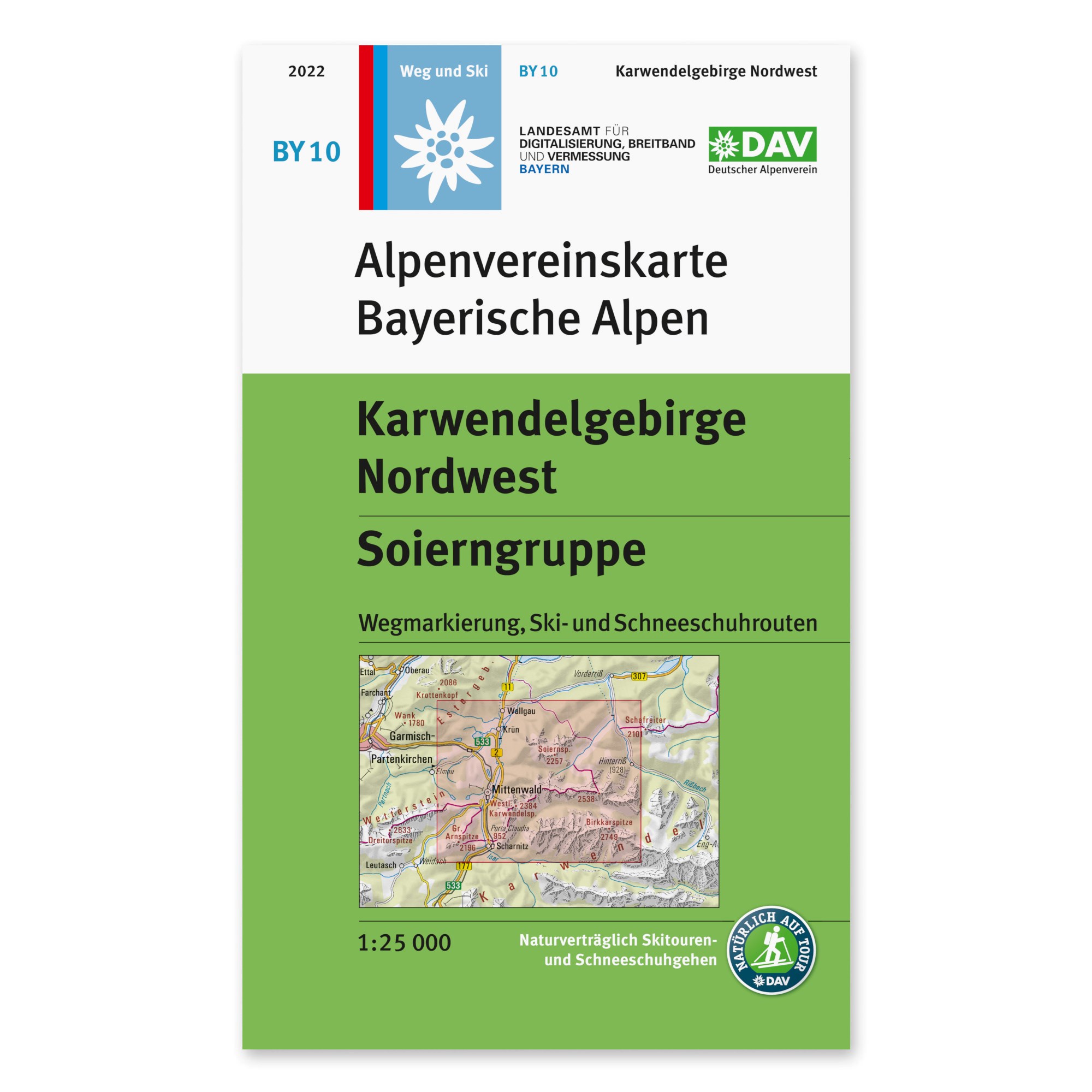 Online bestellen: Wandelkaart BY10 Alpenvereinskarte Karwendelgebirge Nordwest - Soierngruppe | Alpenverein