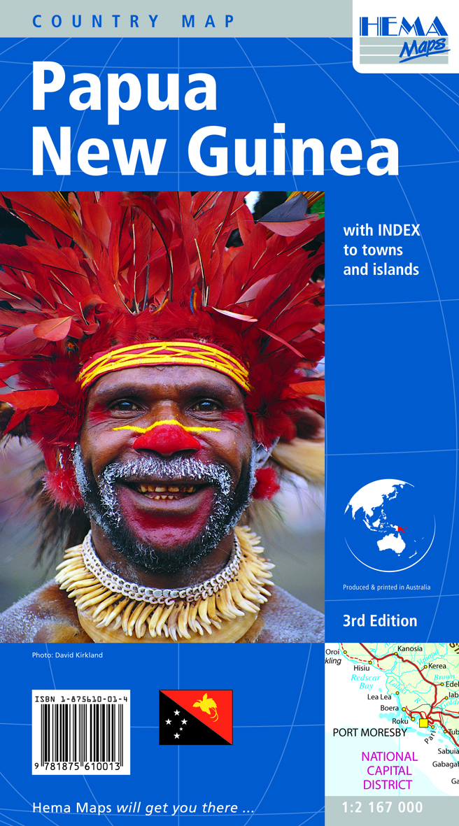 Wegenkaart - landkaart Papua N…