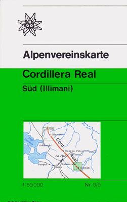 Wandelkaart 0/9 Alpenvereinskarte Bolivia: Cordillera Real Sud (Illimani) | Alpenverein