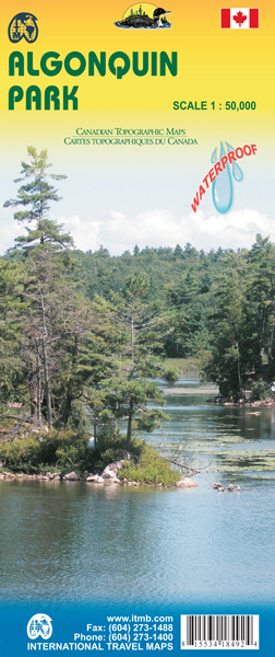 Online bestellen: Wegenkaart - landkaart - Topografische kaart - Wandelkaart Algonquin Park (Canada) | ITMB