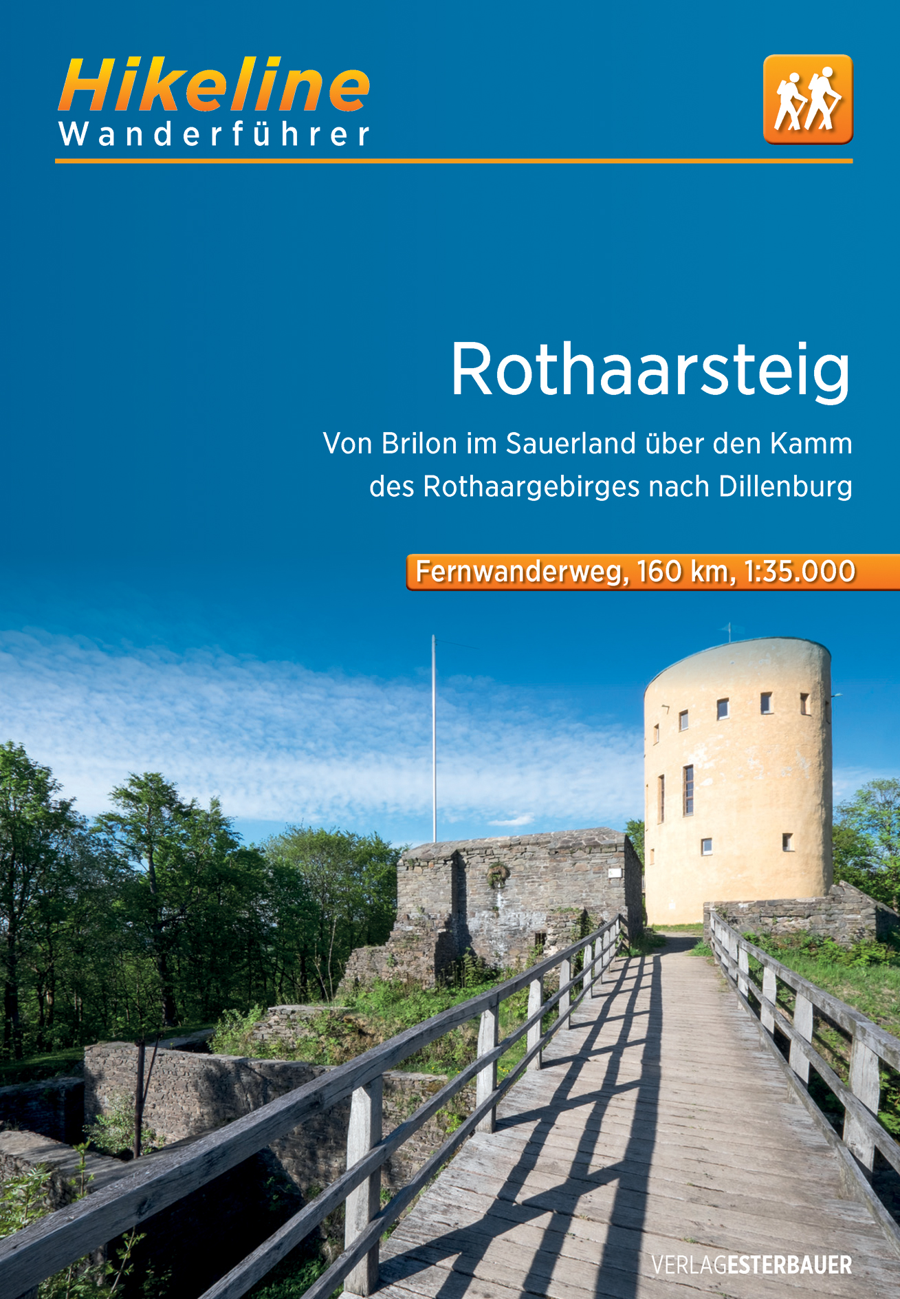 Online bestellen: Wandelgids Hikeline Rothaarsteig | Esterbauer