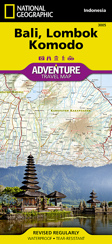 Wegenkaart - landkaart 3005 Adventure Map Bali - Lombok - Komodo | National Geographic