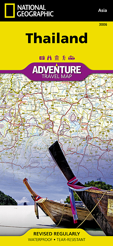 Online bestellen: Wegenkaart - landkaart 3006 Adventure Map Thailand | National Geographic