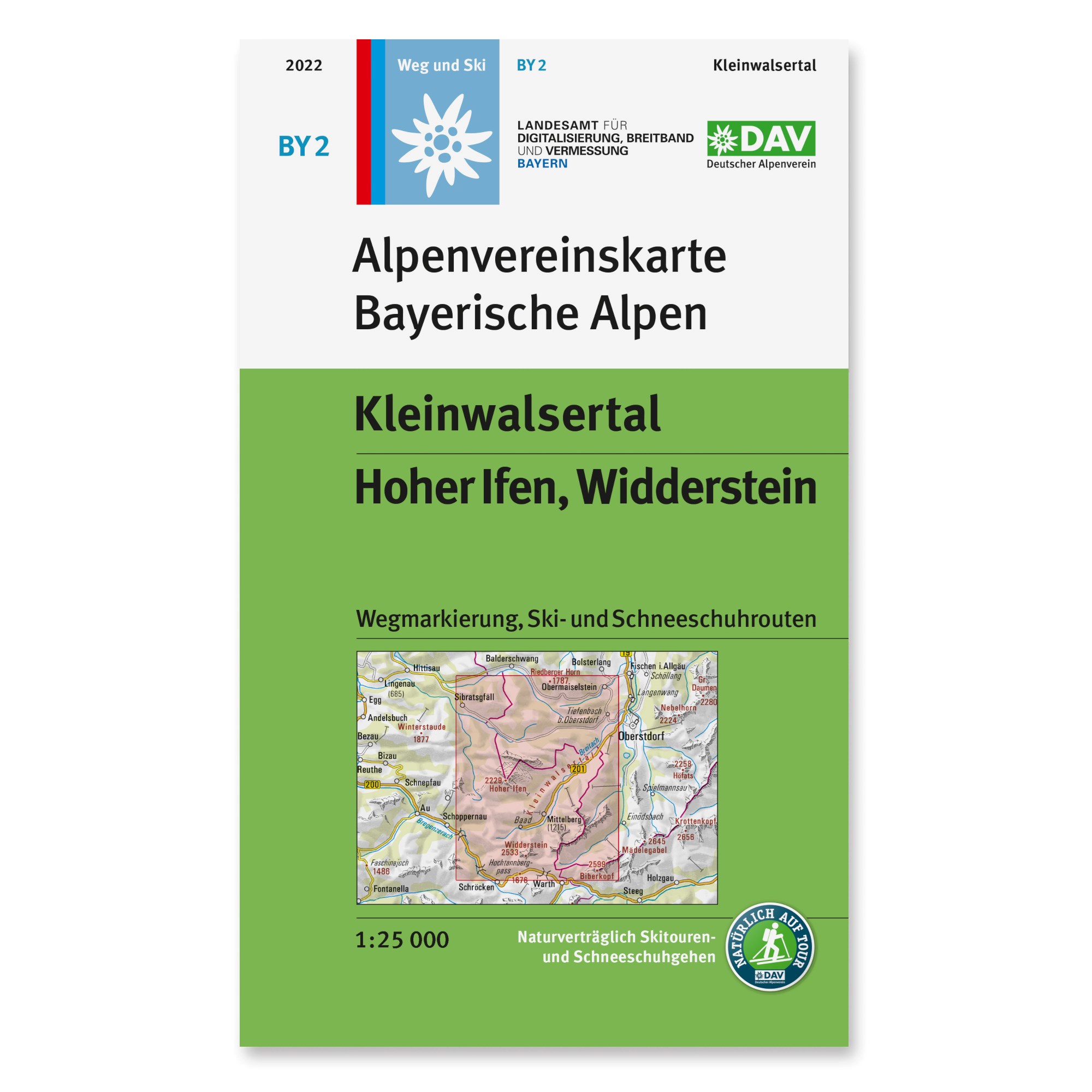 Online bestellen: Wandelkaart BY2 Alpenvereinskarte Bayerische Alpen - Kleinwalsertal | Alpenverein