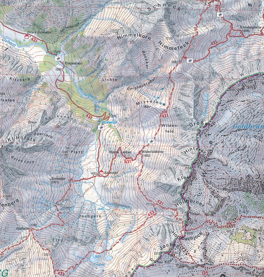 Wandelkaart BY4 Alpenvereinskarte Allgäuer Hochalpen, Hochvogel