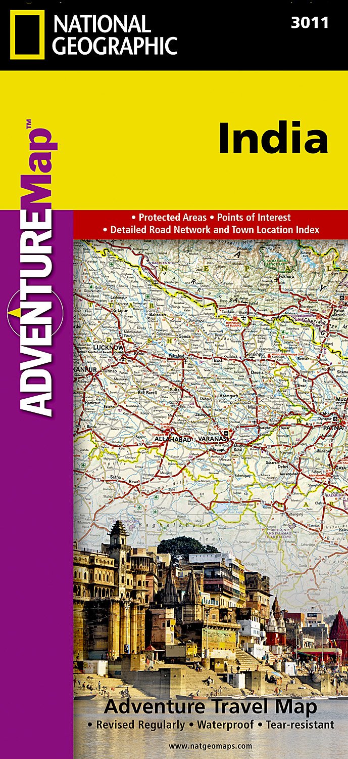 Online bestellen: Wegenkaart - landkaart 3011 Adventure Map India | National Geographic