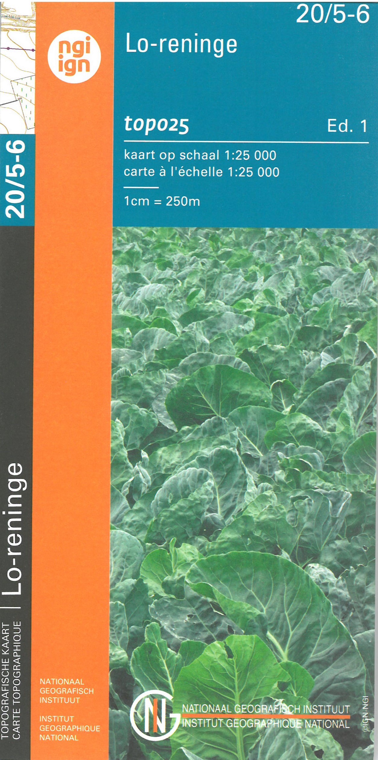 Online bestellen: Wandelkaart - Topografische kaart 20/5-6 Topo25 Lo Reninge | NGI - Nationaal Geografisch Instituut