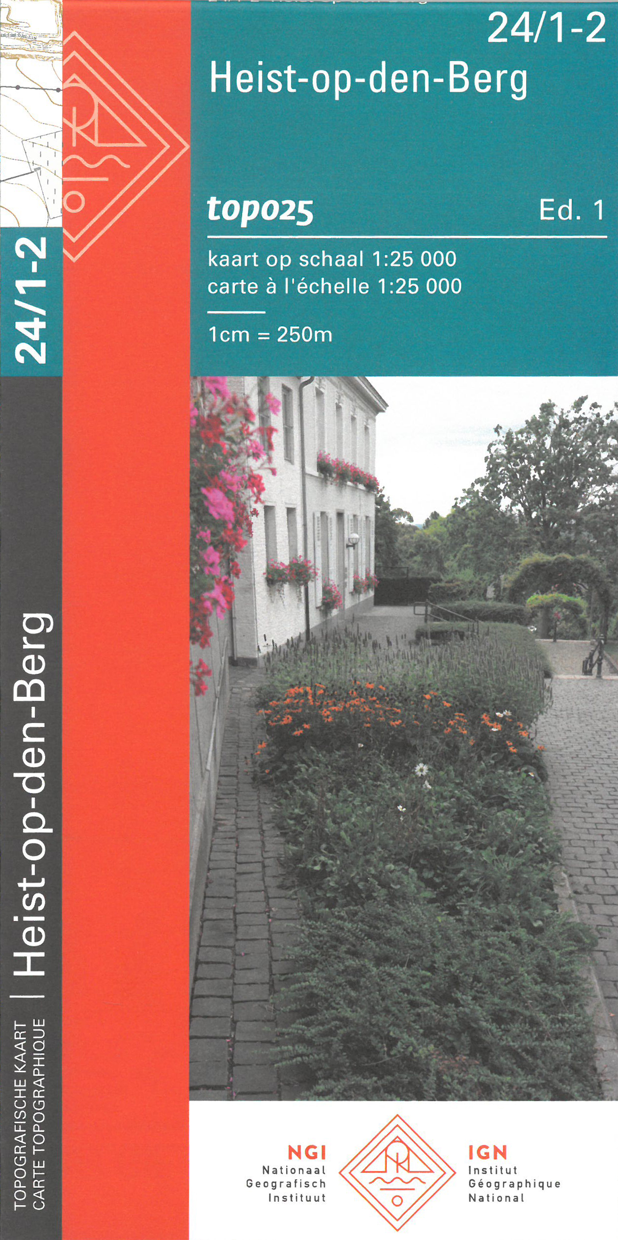 Online bestellen: Wandelkaart - Topografische kaart 24/1-2 Topo25 Heist op den Berg | NGI - Nationaal Geografisch Instituut