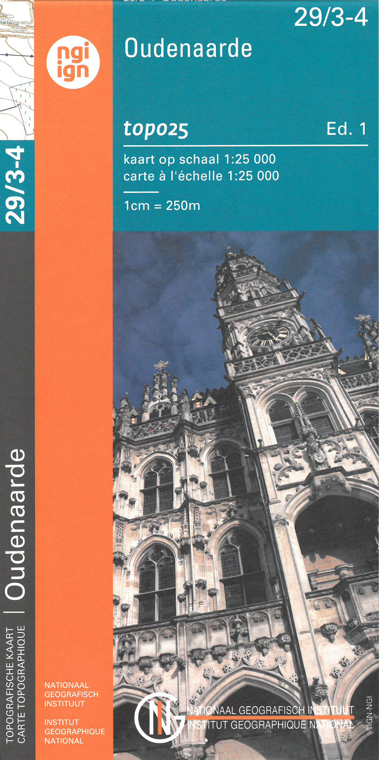 Online bestellen: Wandelkaart - Topografische kaart 29/3-4 Topo25 Oudenaarde | NGI - Nationaal Geografisch Instituut