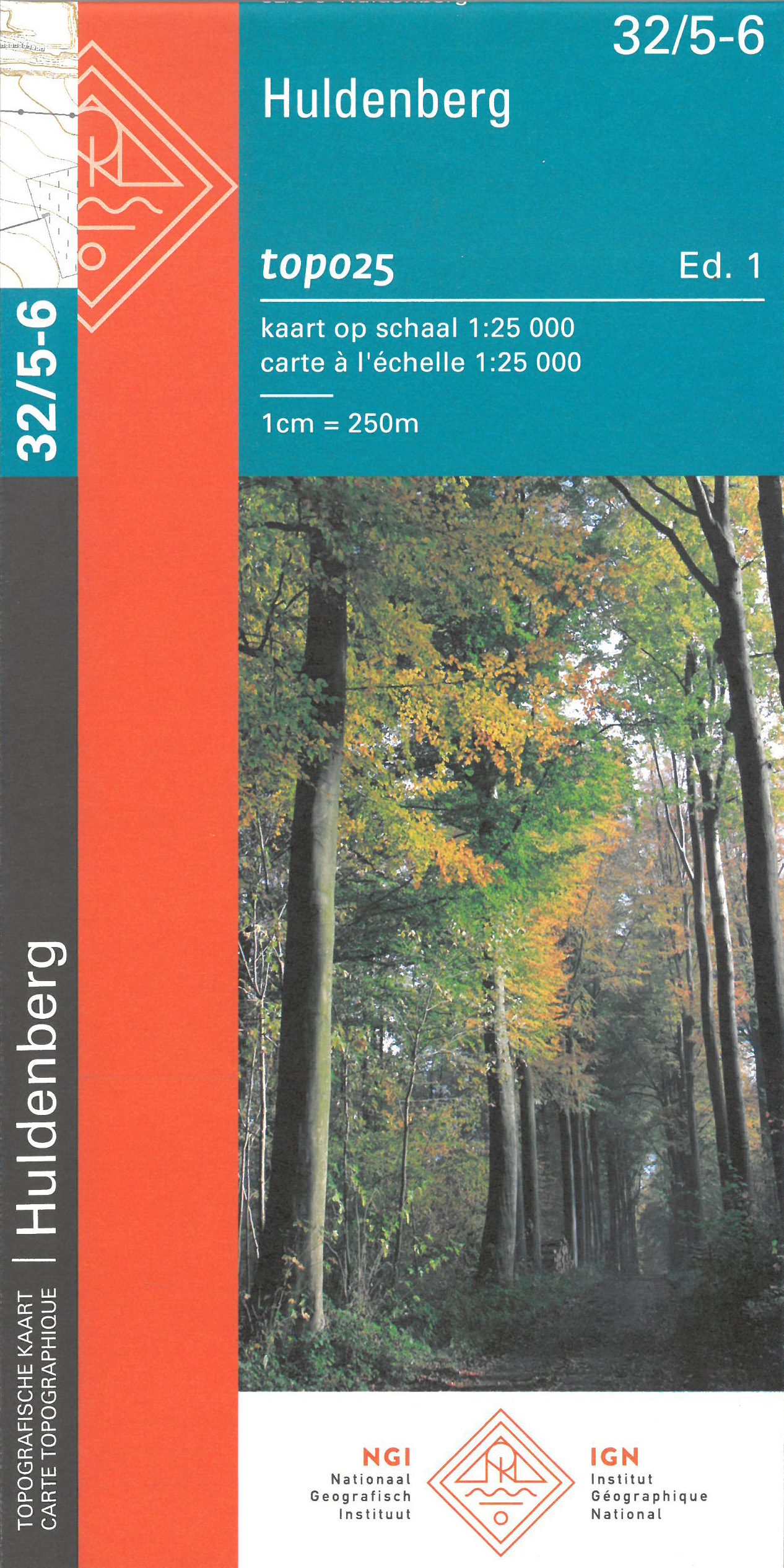 Online bestellen: Wandelkaart - Topografische kaart 32/5-6 Topo25 Huldenberg | NGI - Nationaal Geografisch Instituut