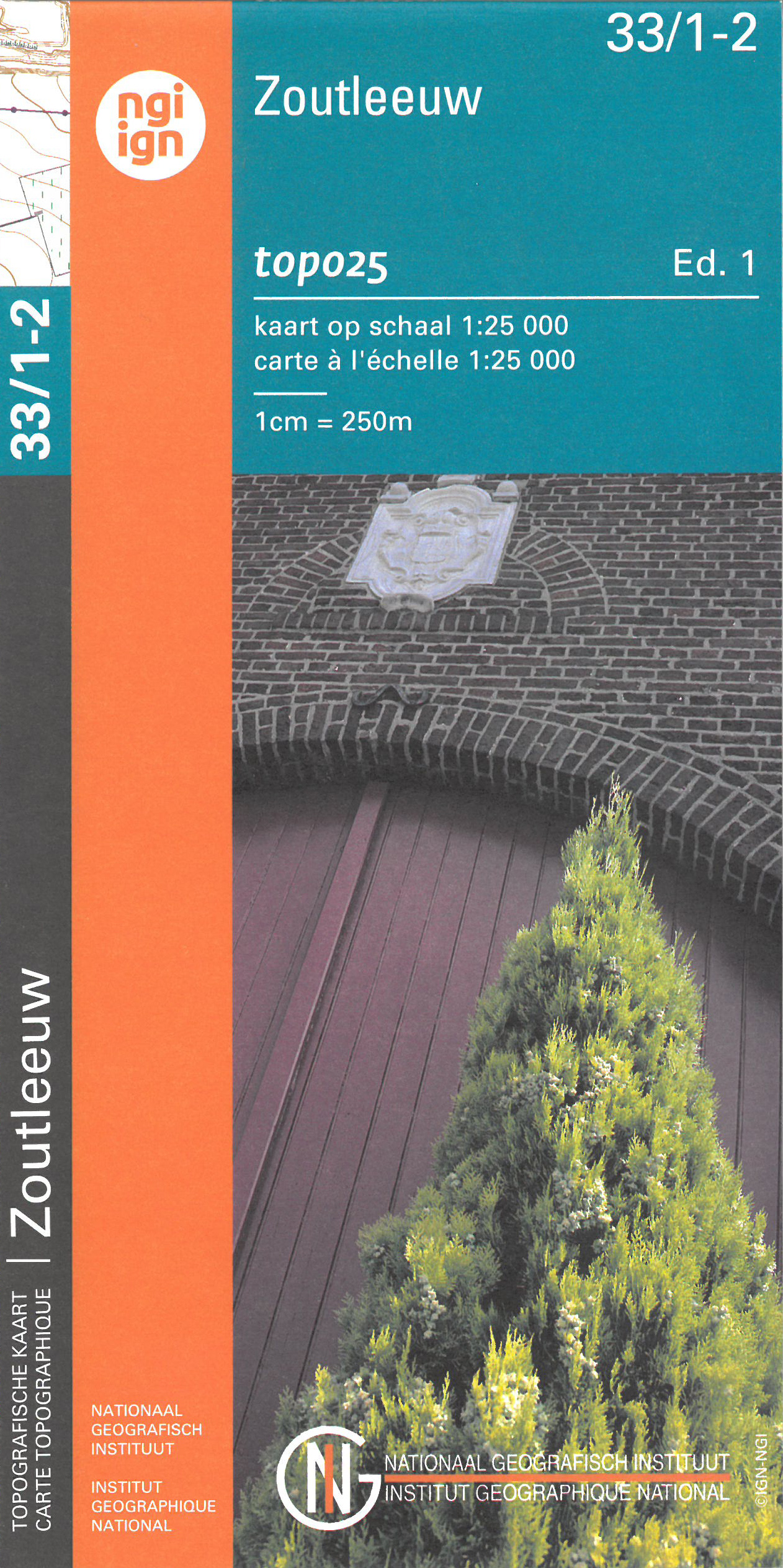 Online bestellen: Wandelkaart - Topografische kaart 33/1-2 Topo25 Zoutleeuw | NGI - Nationaal Geografisch Instituut