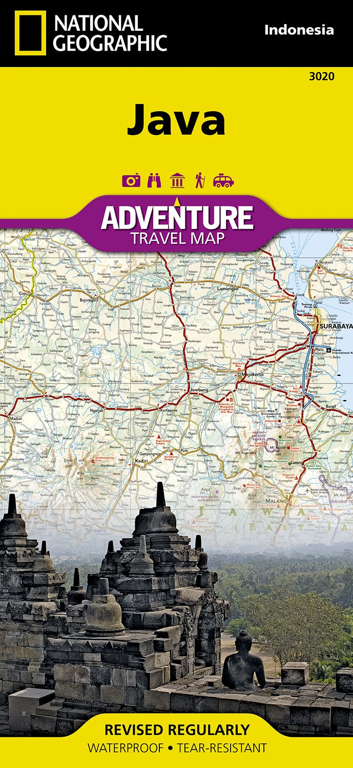 Online bestellen: Wegenkaart - landkaart 3020 Adventure Map Java | National Geographic