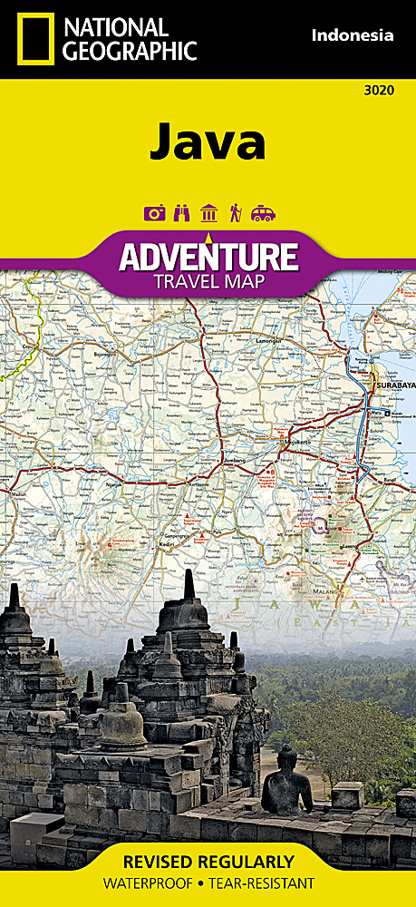 Online bestellen: Wegenkaart - landkaart 3020 Adventure Map Java | National Geographic