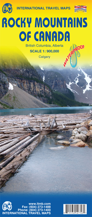 Wegenkaart Rocky Mountains of Canada | ITMB | 