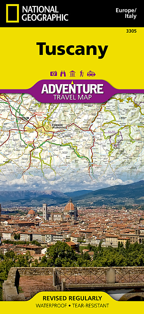 Wegenkaart - landkaart 3305 Adventure Map Tuscany - Toscane | National Geographic