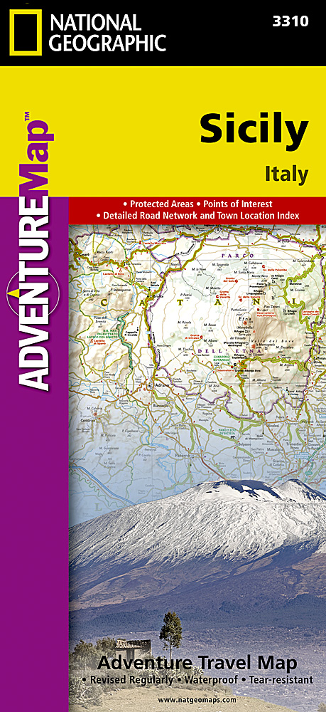 Wegenkaart - landkaart 3310 Adventure Map Sicily - Sicilië | National Geographic