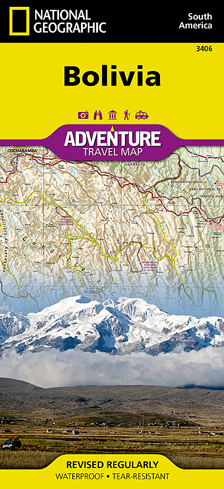 Online bestellen: Wegenkaart - landkaart 3406 Adventure Map Bolivia | National Geographic