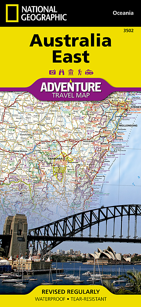 Online bestellen: Wegenkaart - landkaart 3502 Adventure Map Australia East - Australië Oost | National Geographic