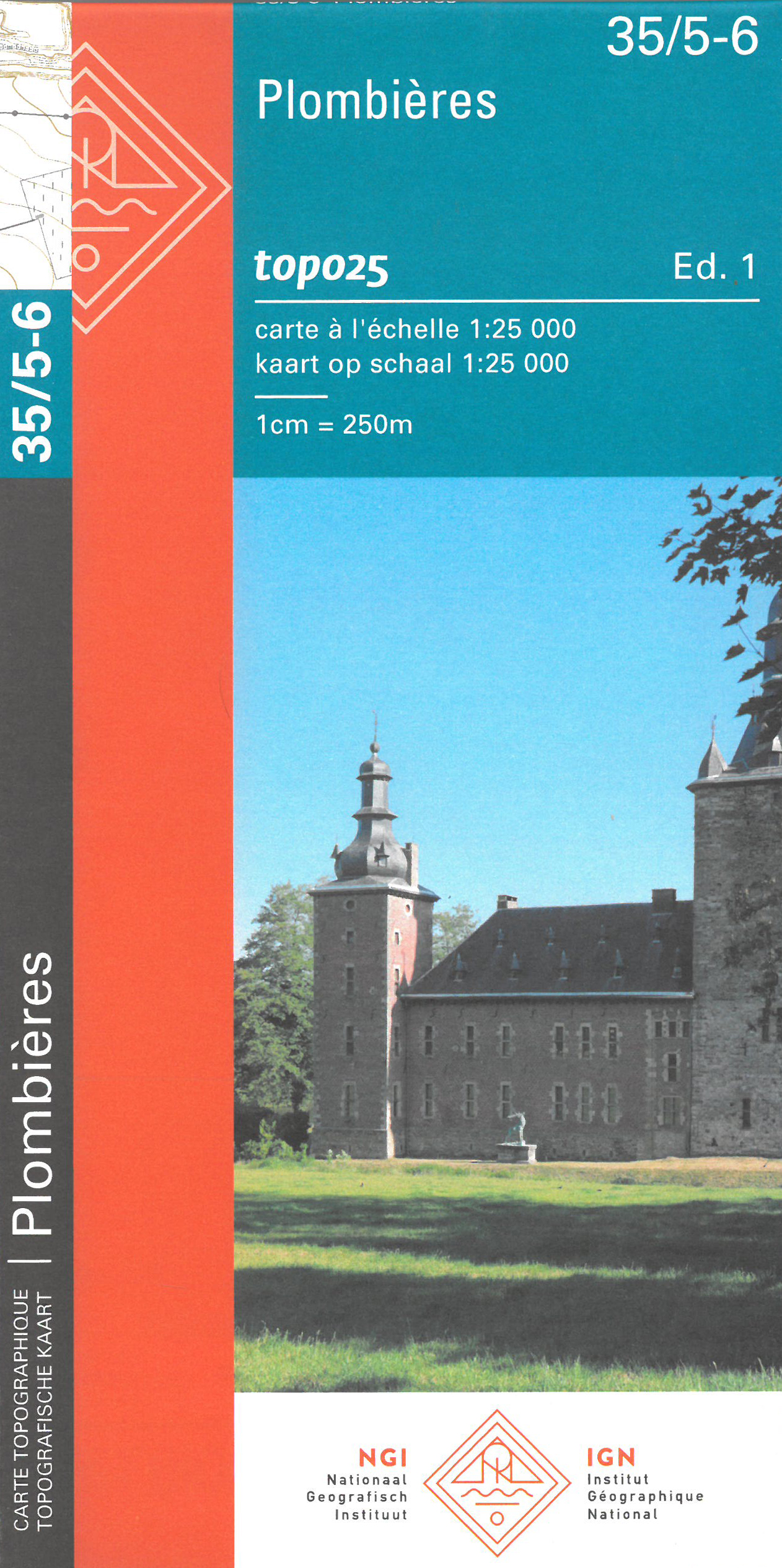 Online bestellen: Wandelkaart - Topografische kaart 35/5-6 Topo25 Plombières | NGI - Nationaal Geografisch Instituut