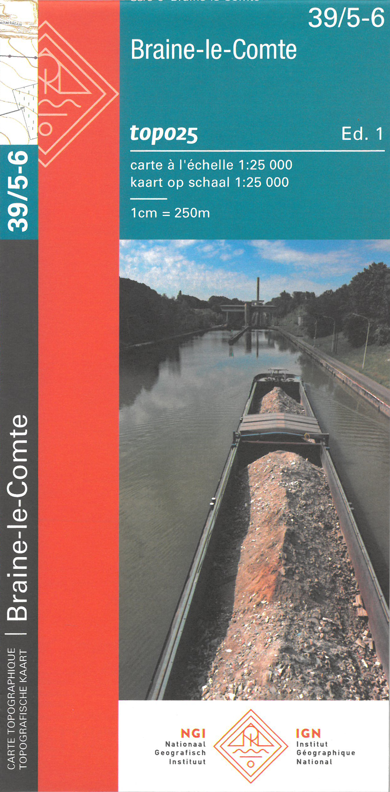 Online bestellen: Wandelkaart - Topografische kaart 39/5-6 Topo25 Braine le Compte - | NGI - Nationaal Geografisch Instituut