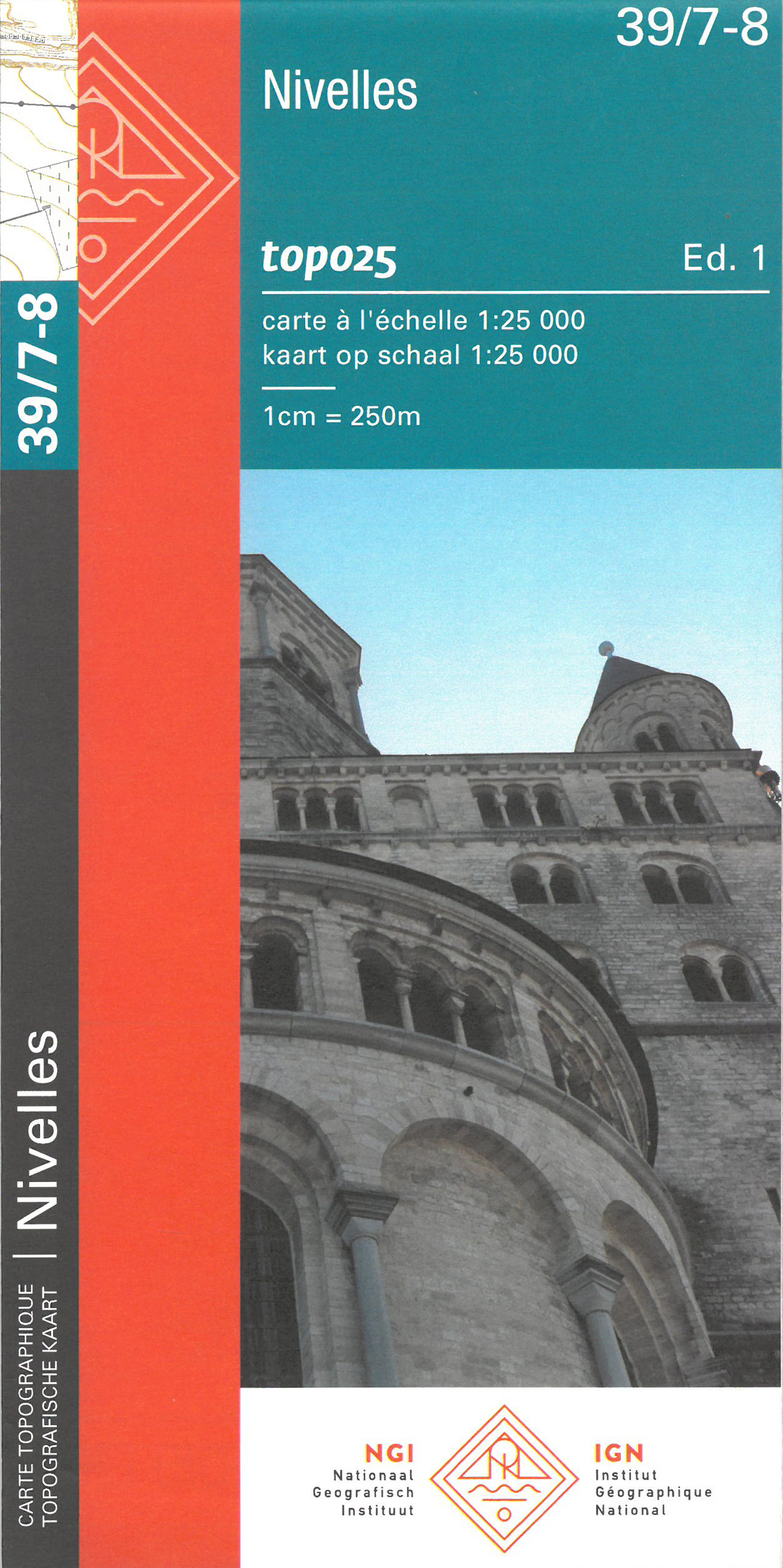 Online bestellen: Wandelkaart - Topografische kaart 39/7-8 Topo25 Nijvel - Nivelles | NGI - Nationaal Geografisch Instituut