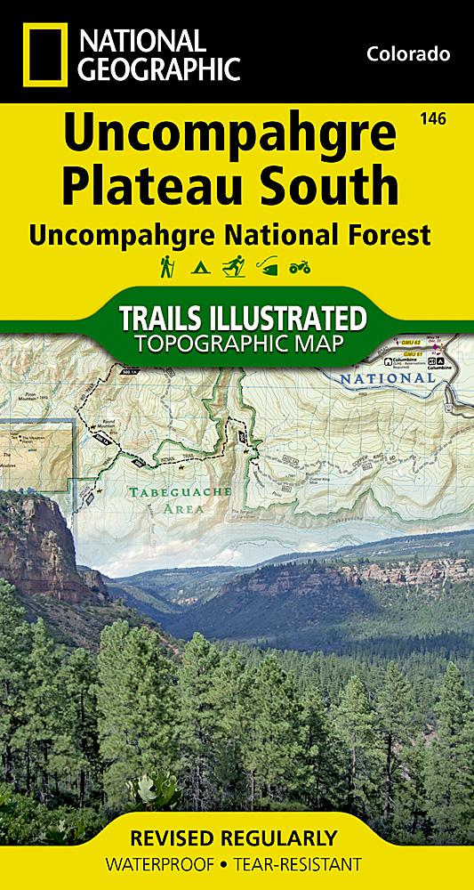 Online bestellen: Wandelkaart - Topografische kaart 146 Uncompahgre Plateau South | National Geographic