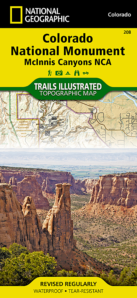 Online bestellen: Wandelkaart - Topografische kaart 208 Colorado National Monument | National Geographic