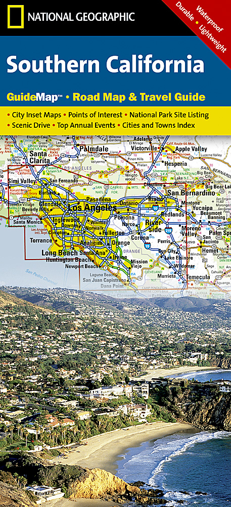 Online bestellen: Wegenkaart - landkaart State Guide Map Southern California | National Geographic