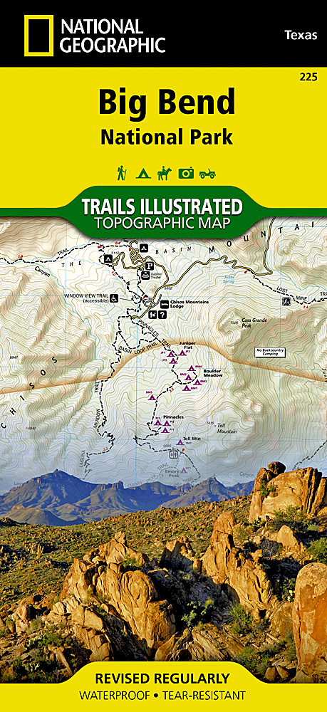 Online bestellen: Wandelkaart - Topografische kaart 225 Big Bend National Park | National Geographic