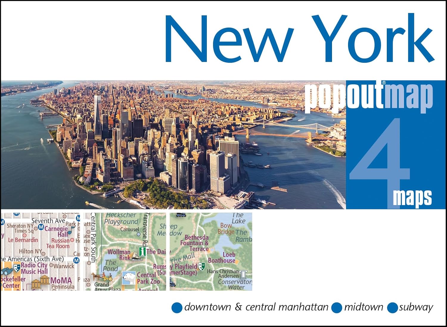 Online bestellen: Stadsplattegrond Popout Map New York | Compass Maps