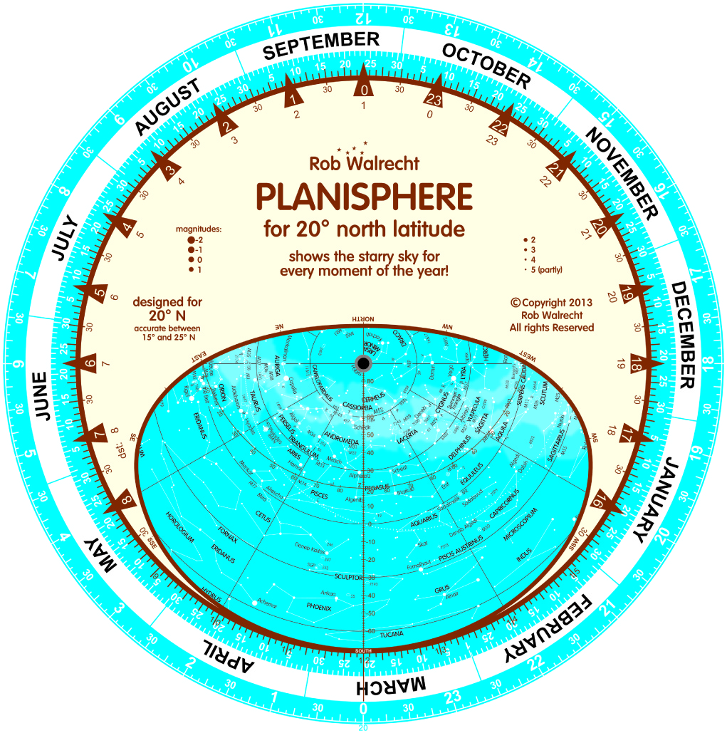 Sterrenkaart - Planisfeer 20 g…