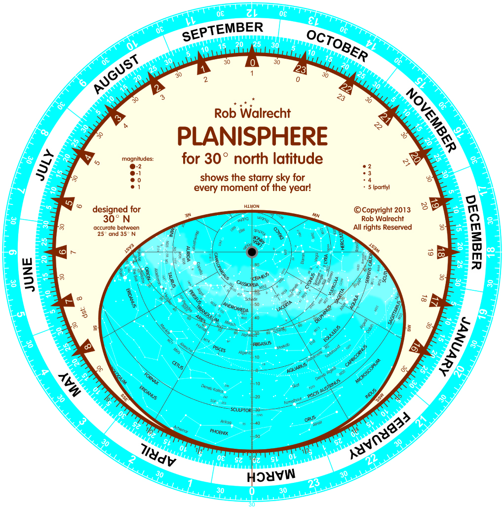 Sterrenkaart - Planisfeer 30 g…