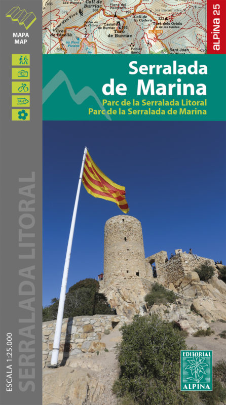 Online bestellen: Wandelkaart 60 Serralada de Marina | Editorial Alpina