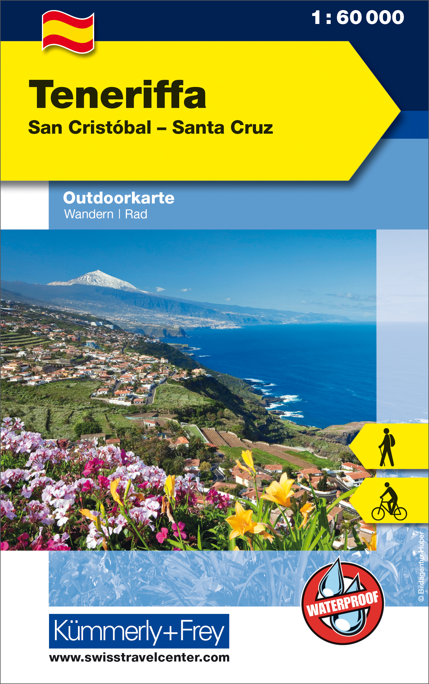 Online bestellen: Wandelkaart - Fietskaart Outdoorkarte Tenerife | Kümmerly & Frey