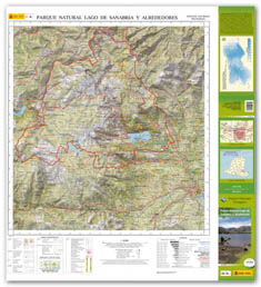 Online bestellen: Wandelkaart Parques Nacionales Parque Naturel Lago de Sanabria y alrededores | CNIG - Instituto Geográfico Nacional