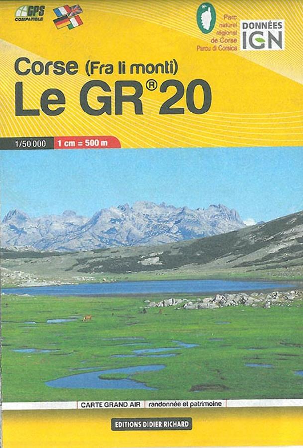 Wandelkaart Le GR 20 - Corsica | Didier Richard