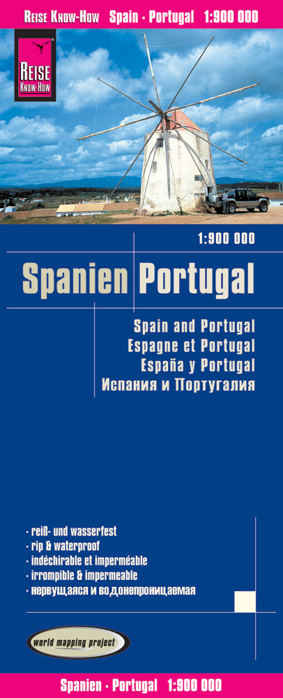 Online bestellen: Wegenkaart - landkaart Spanien - Portugal | Reise Know-How Verlag