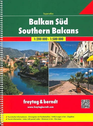 Wegenatlas Superatlas Balkan Süd - Balkan Zuid | Ringband | A4-Formaat