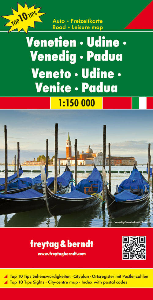 Online bestellen: Wegenkaart - landkaart 621 Veneto - Udine - Padova - Venetië | Freytag & Berndt