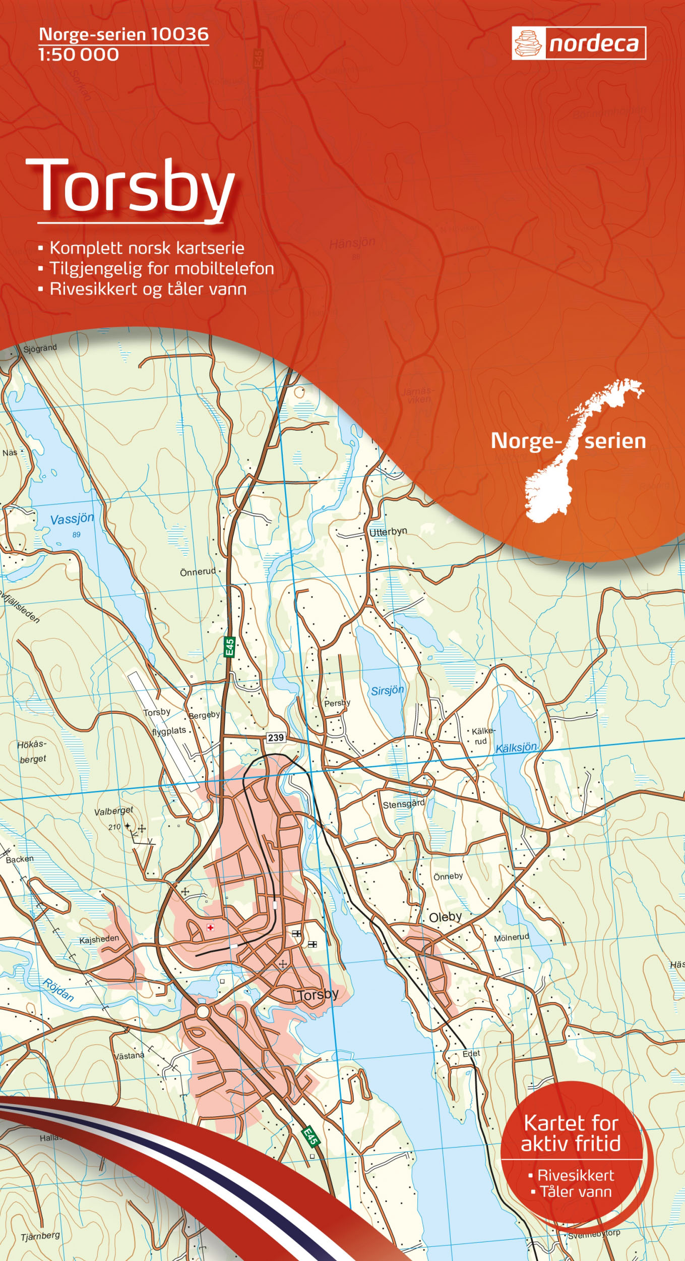 Online bestellen: Wandelkaart - Topografische kaart 10036 Norge Serien Torsby | Nordeca