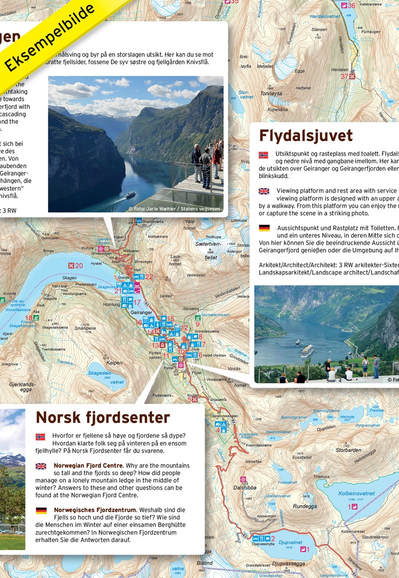 Wegenkaart - Landkaart 14 Nasjonale Turistveger Lofoten | Nordeca ...