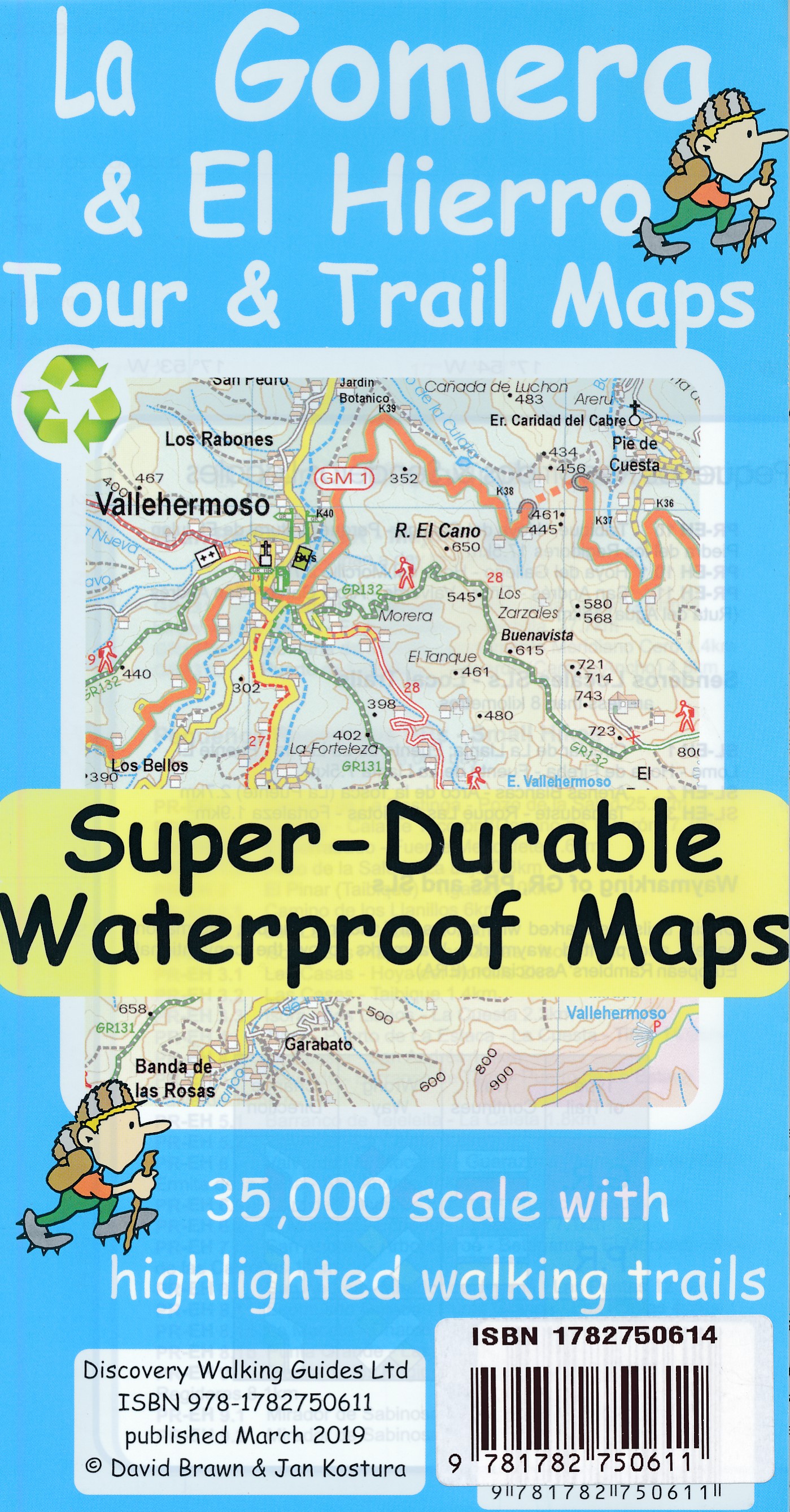 Online bestellen: Wandelkaart Tour & Trail La Gomera & El Hierro | Discovery Walking Guides
