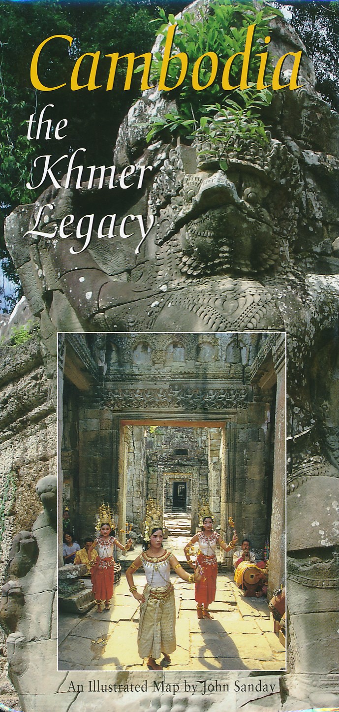 Online bestellen: Wegenkaart - landkaart Cambodja - Cambodia the Khmer Legacy | Odyssey