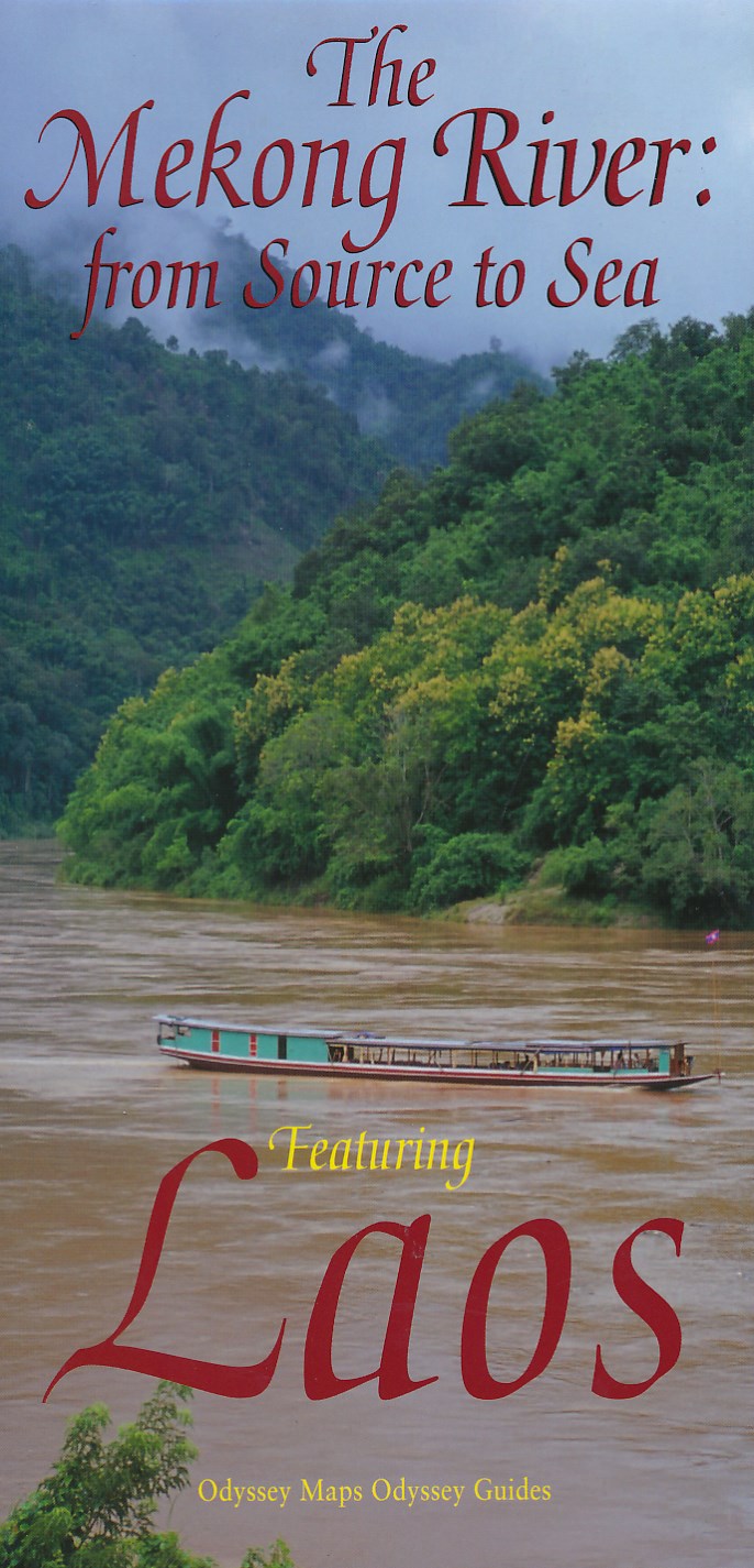 Online bestellen: Wegenkaart - landkaart Laos - The Mekong River: from source to sea | Odyssey
